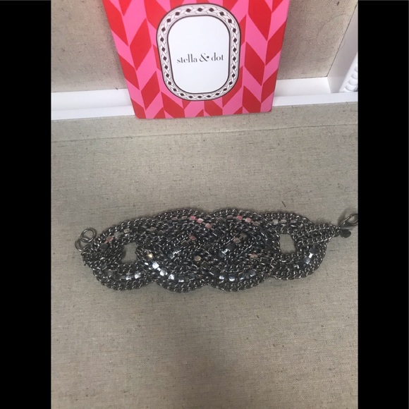 Petra braided crystal bracelet. Stella & Dot - Picture 7 of 10